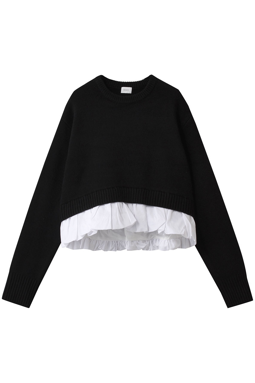 マノフ/MANOFのBALLOON DOCKING KNIT(BLACK/89106-2082)