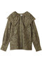 LACE COLLAR SHIRT マノフ/MANOF KHAKI