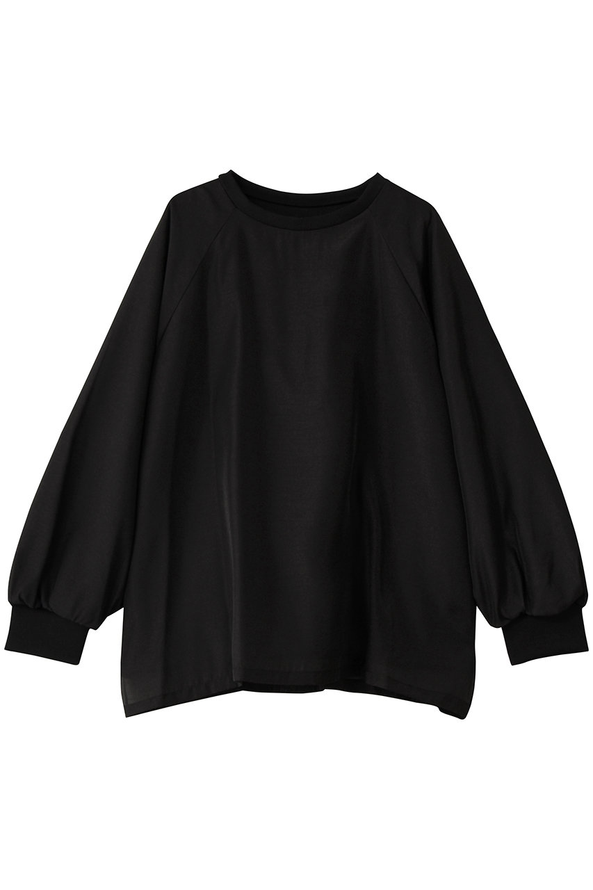 MANOF SHEER LAYERED CUT TOPS (BLACK, F) マノフ ELLE SHOP MANOF SHEER LAYERED CUT TOPS (BLACK, F) マノフ ELLE SHOP