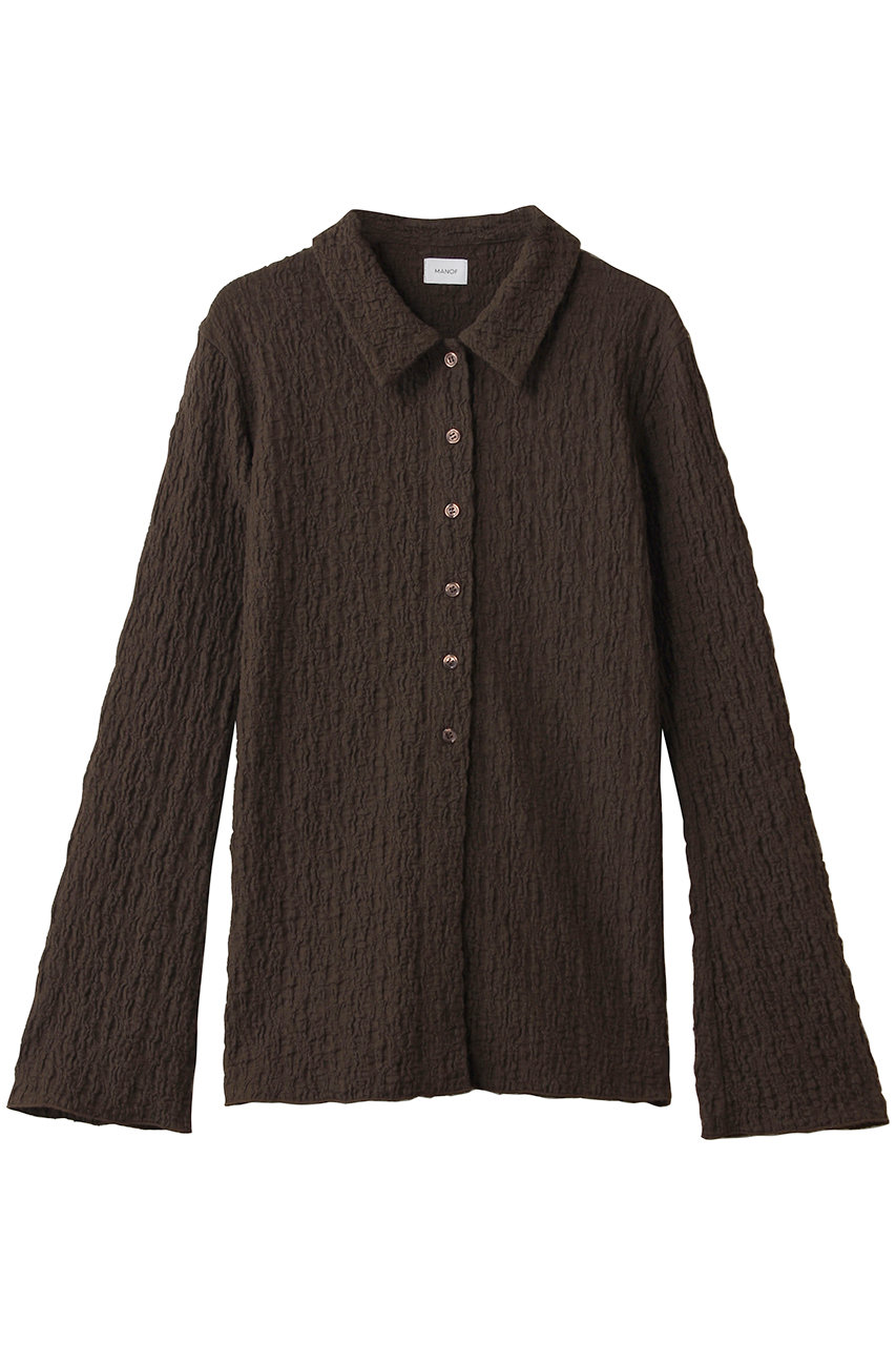 マノフ/MANOFのLACE SHIRTS TOPS(BROWN/89105-1172)