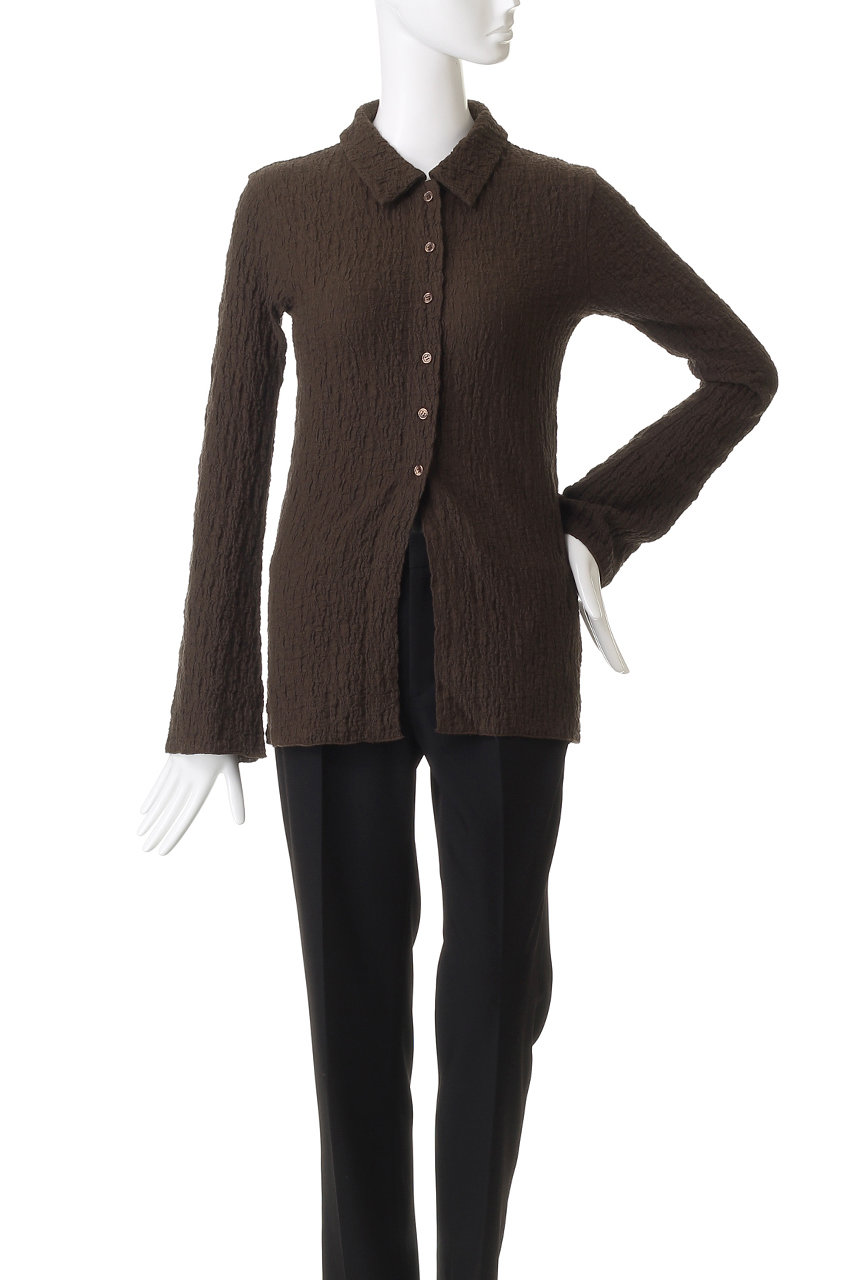 MANOF(マノフ)｜LACE SHIRTS TOPS/BROWN の通販｜ELLESHOP・(エル 