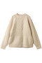 WAIST RIB CABLE KNIT マノフ/MANOF IVORY