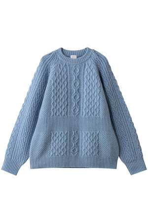 マノフ/MANOFのWAIST RIB CABLE KNIT(110300/110301)