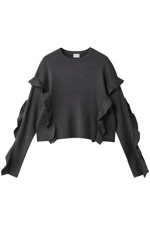 マノフ/MANOFのFRILLS RIB KNIT(110300/110301)
