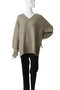 SNOOD SET OVER V NECK KNIT マノフ/MANOF
