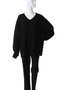 SNOOD SET OVER V NECK KNIT マノフ/MANOF