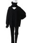 SNOOD SET OVER V NECK KNIT マノフ/MANOF