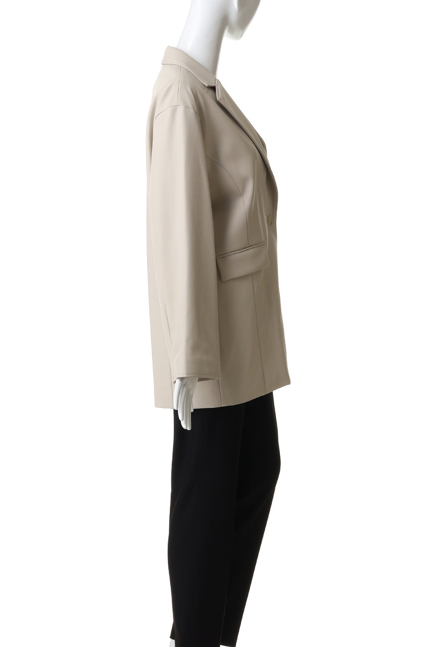 MANOF(マノフ)｜MINIMAL LEATHER JACKETアウター/IVORY の通販