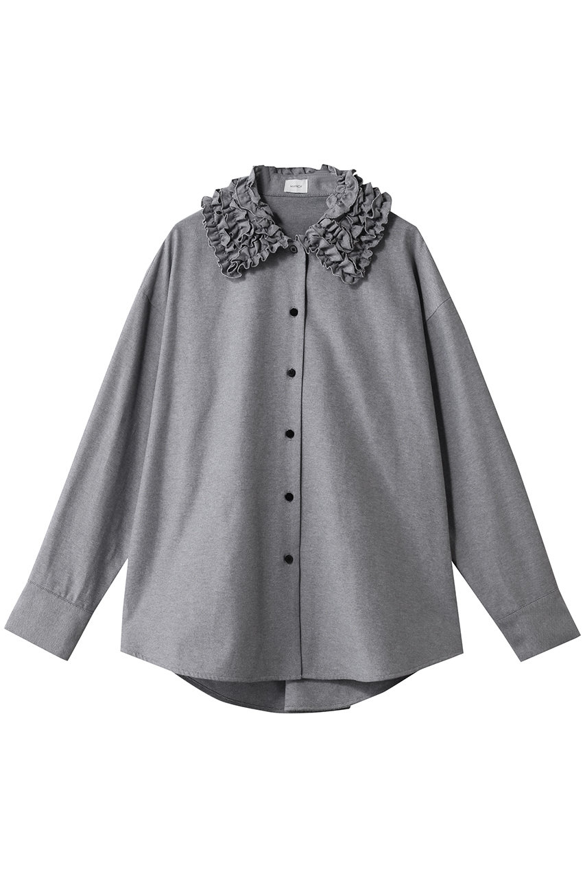 マノフ/MANOFのFRILL COLLAR OXFORD SHIRTトップス(MIX/80122-4013)