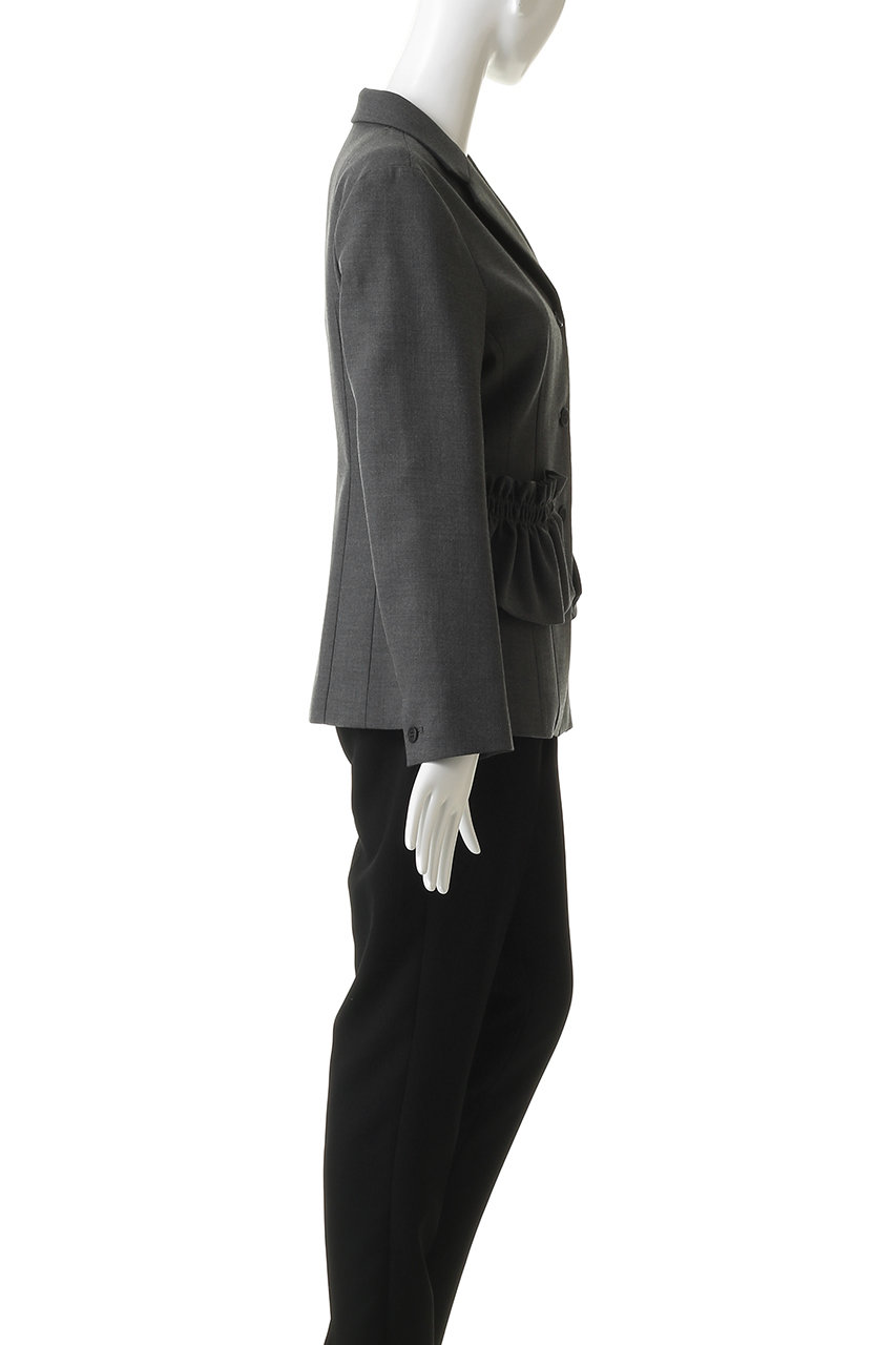 MANOF(マノフ)｜RUFFLE POCKET JACKETアウター/CHARCOAL の通販