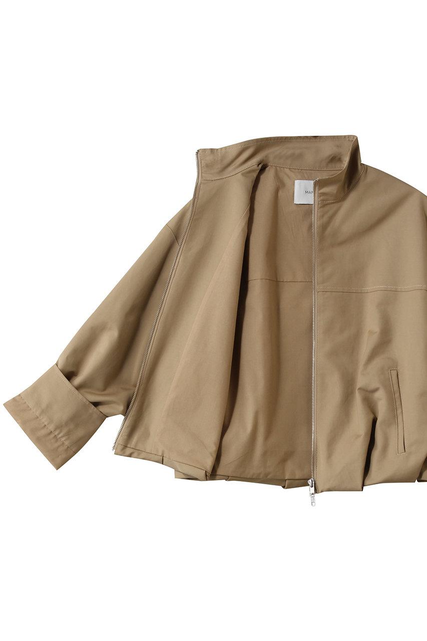 MANOF(マノフ)｜BALLOON ZIP BLOUSONアウター/BEIGE の通販｜ELLESHOP