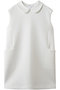 ROUND COLLAR POCKET ONE PIECEワンピース マノフ/MANOF WHITE