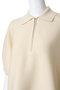 OVER KNIT POLO SHIRTトップス マノフ/MANOF