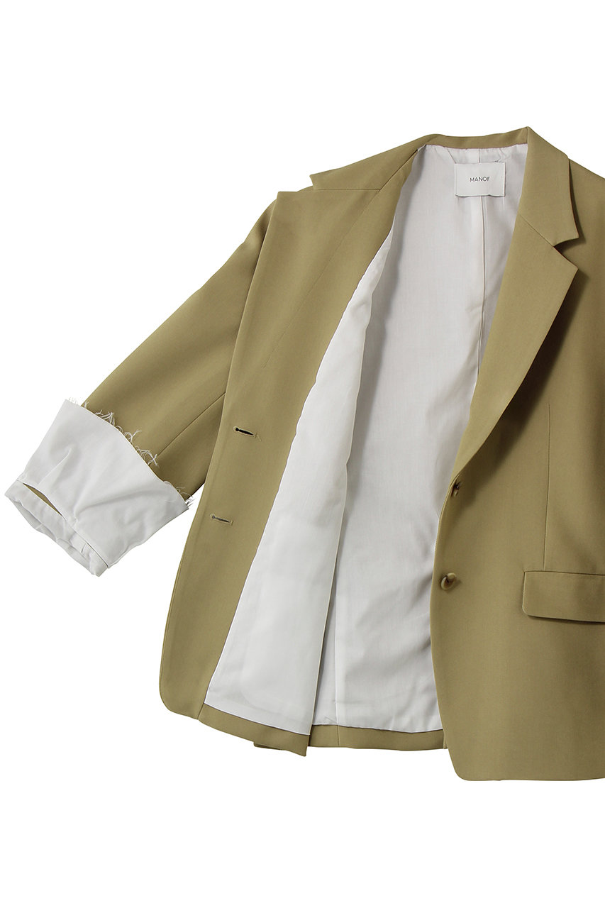 MANOF(マノフ)｜OVER SIZED LAYERED JACKETジャケット/BEIGE の通販