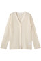 SHEER RIB CARDIGANトップス マノフ/MANOF IVORY