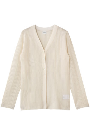 マノフ/MANOFのSHEER RIB CARDIGANトップス(110300/110303)