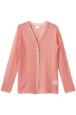 SHEER RIB CARDIGANトップス