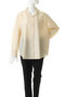 BACK LAYERED SHEER SHIRTトップス マノフ/MANOF