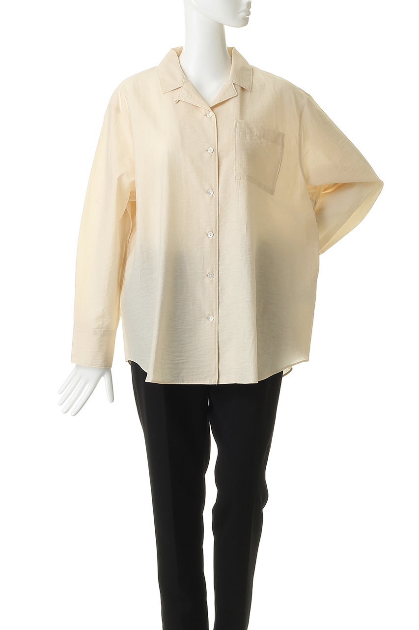 MANOF(マノフ)｜BACK LAYERED SHEER SHIRTトップス/IVORY の通販