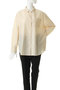 BACK LAYERED SHEER SHIRTトップス マノフ/MANOF