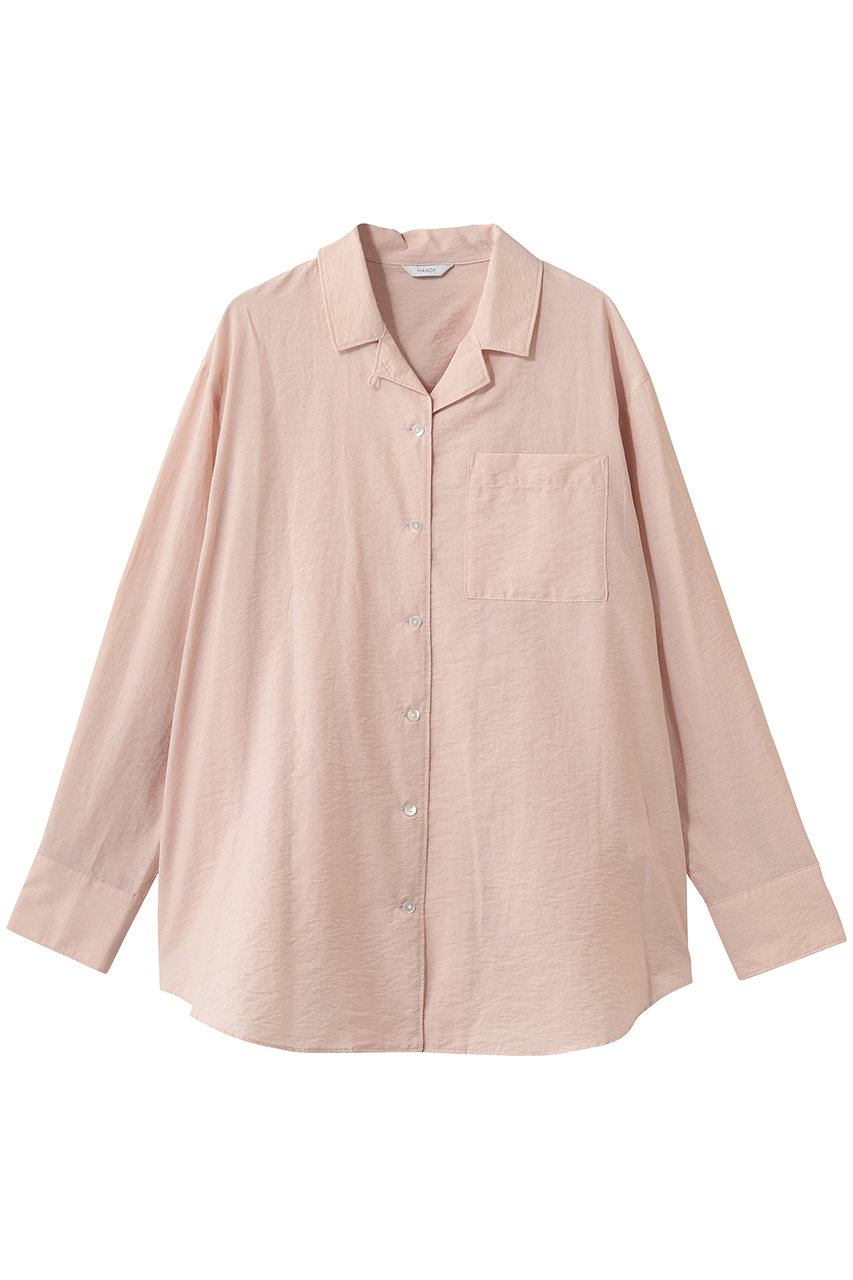 マノフ/MANOFのBACK LAYERED SHEER SHIRTトップス(PINK/80122-4063)