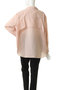 BACK LAYERED SHEER SHIRTトップス マノフ/MANOF