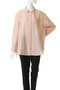BACK LAYERED SHEER SHIRTトップス マノフ/MANOF