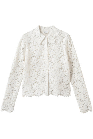 マノフ/MANOFのCOTTON LACE SHORT SHIRTSトップス