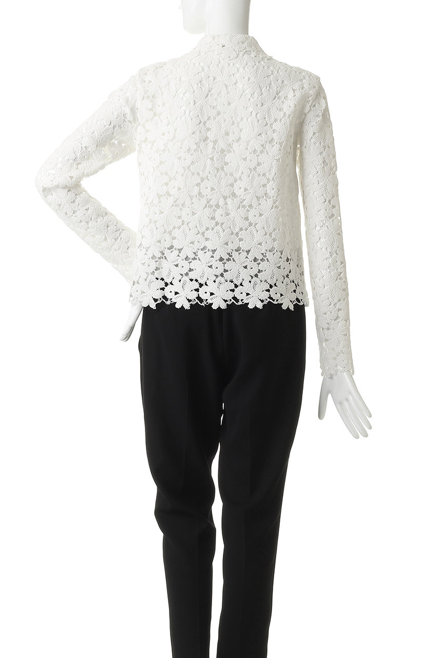 MANOF(マノフ)｜COTTON LACE SHORT SHIRTSトップス/WHITE の通販