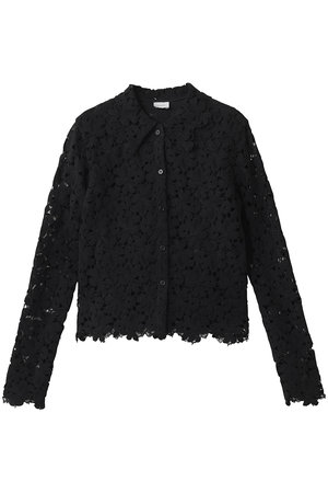 マノフ/MANOFのCOTTON LACE SHORT SHIRTSトップス