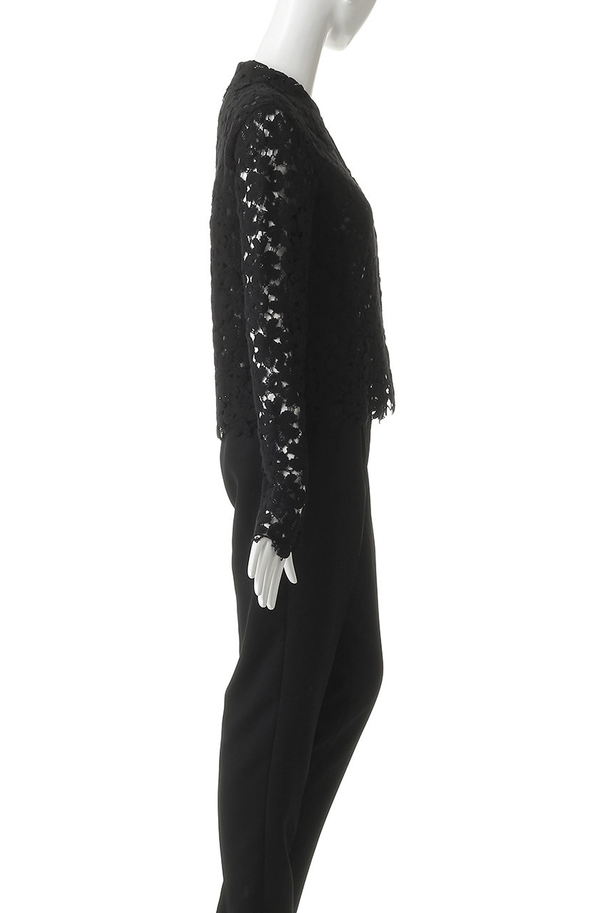 MANOF(マノフ)｜COTTON LACE SHORT SHIRTSトップス/BLACK の通販