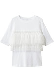 TULLE FRILL CUT TOPSトップス