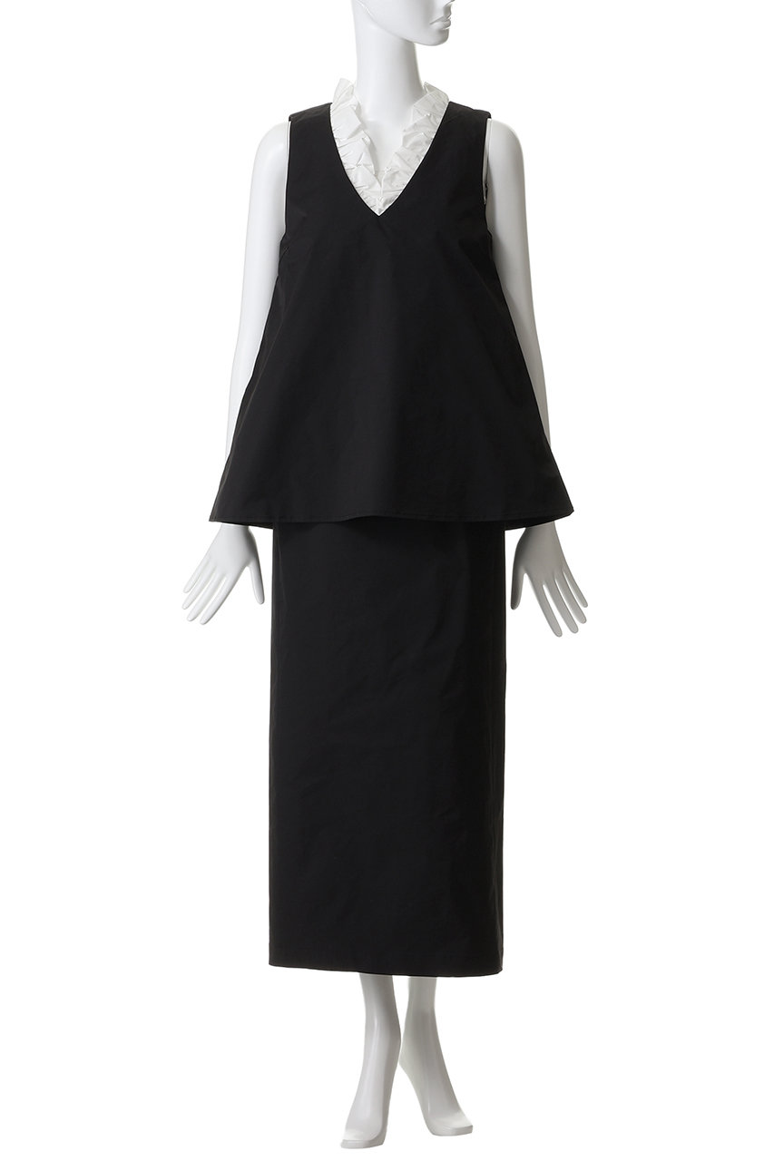 MANOF マノフ トップス MANOF(マノフ)｜V NECK TOPS SET UP/BLACK の通販｜ELLESHOP・(エル