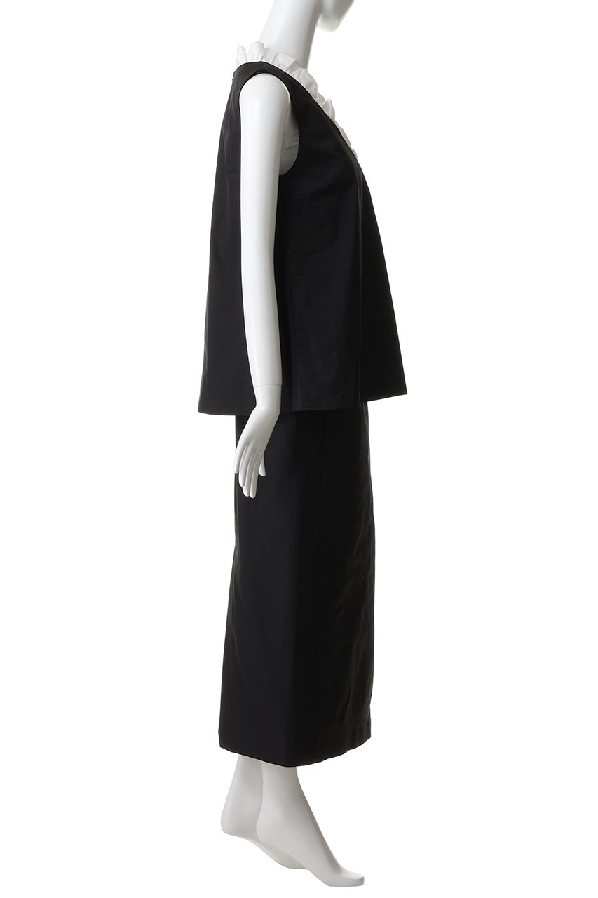 MANOF(マノフ)｜V NECK TOPS SET UP/BLACK の通販｜ELLESHOP・(エル