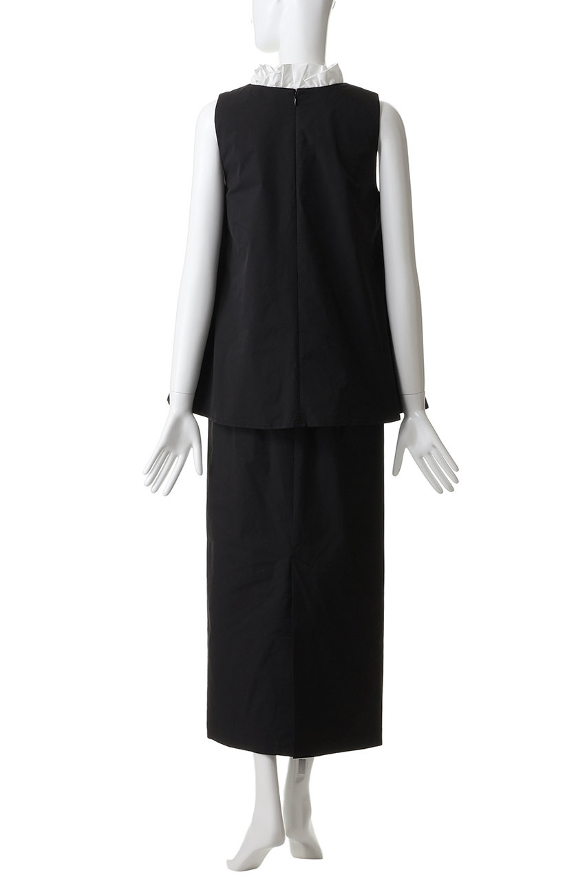 MANOF(マノフ)｜V NECK TOPS SET UP/BLACK の通販｜ELLESHOP・(エル