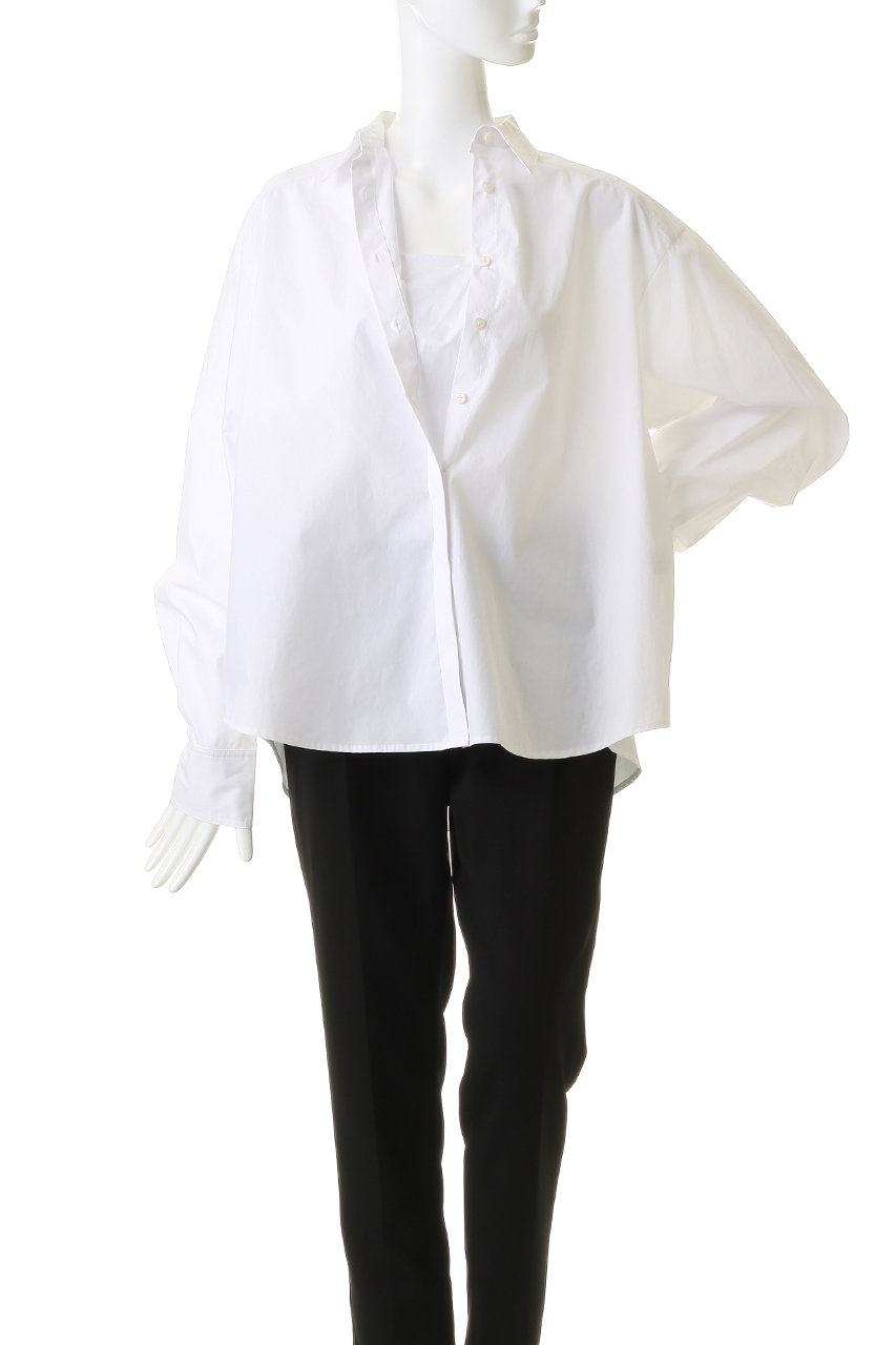 MANOF(マノフ)｜TIE OVER SHIRTS/WHITE の通販｜ELLESHOP・(エル