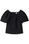 BALLON SLEEVE BLOUSE マノフ/MANOF BLACK