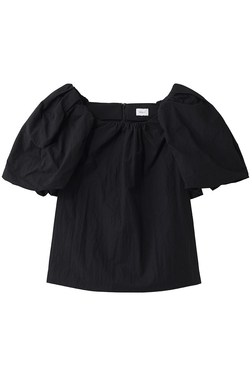 マノフ/MANOFのBALLON SLEEVE BLOUSE(BLACK/80122-4113)
