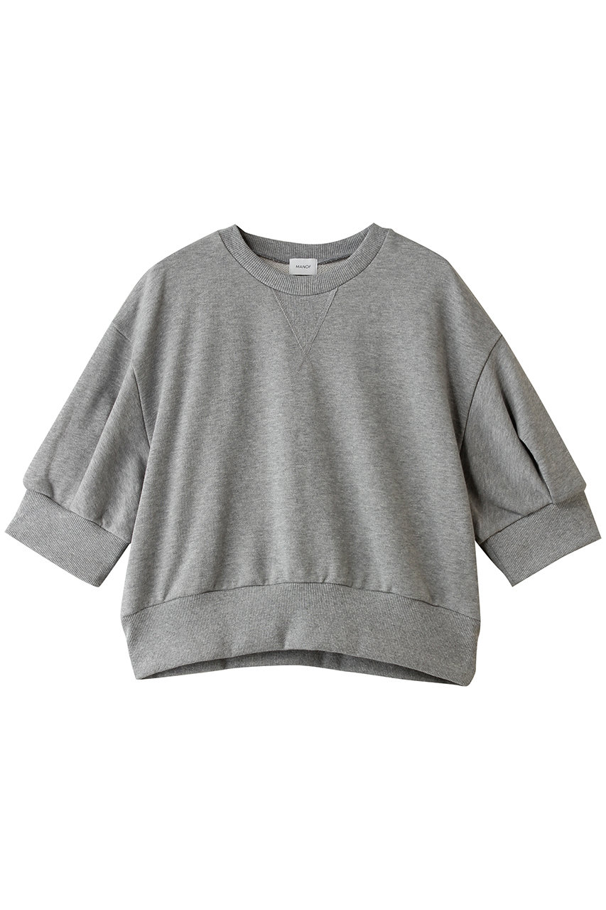 マノフ/MANOFのPUFFSLEEVE SWEAT TOPS(GRAY/80105-1273)