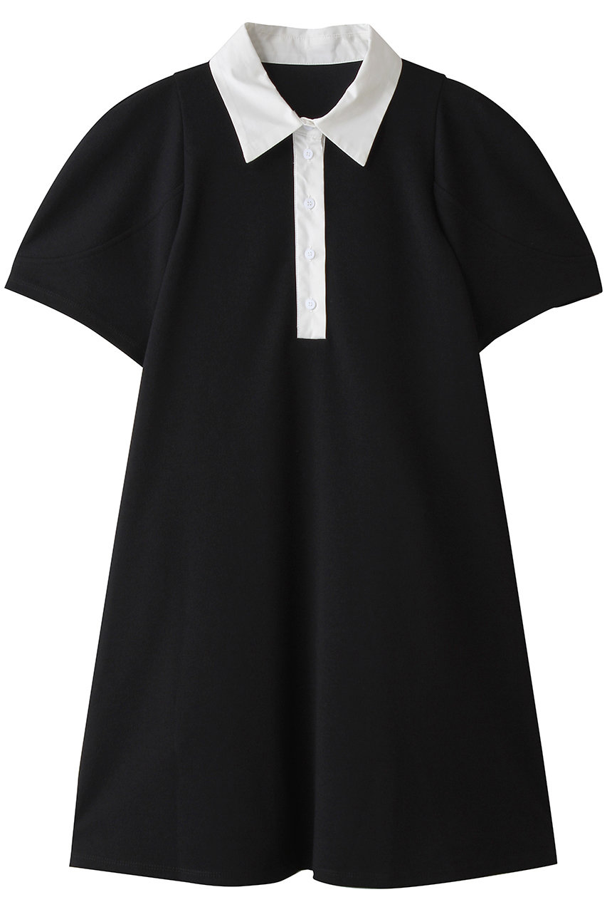 マノフ/MANOFのROUND SLEEVE POLO TOPS(BLACK/80105-1163)