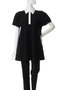 ROUND SLEEVE POLO TOPS マノフ/MANOF