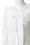 FRILL NECK RIB TOPS マノフ/MANOF