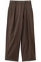 WRAP WIDE PANTS マノフ/MANOF BROWN