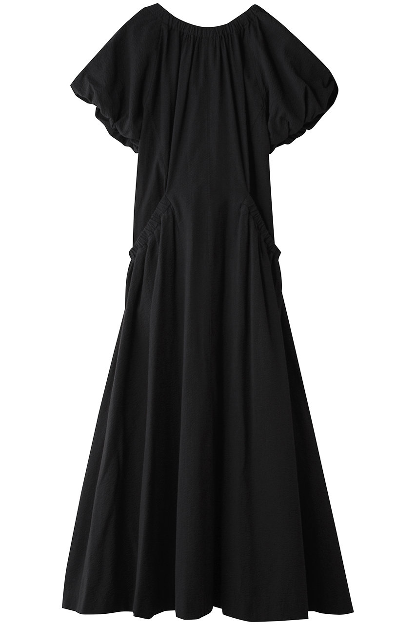 マノフ/MANOFのGATHER POCKET RIBBON ONE PIECE(BLACK/80112-5153)