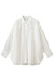 SHEER 2WAY OVER SHIRTS マノフ/MANOF WHITE