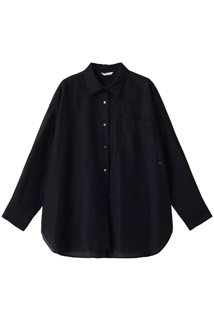 マノフ/MANOFのSHEER 2WAY OVER SHIRTS(BLACK/81122-4013)