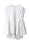 DOCKING PEPLUM CUT TOPS マノフ/MANOF WHITE