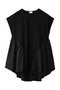 DOCKING PEPLUM CUT TOPS マノフ/MANOF BLACK