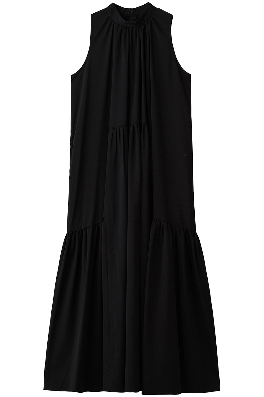 マノフ/MANOFのSLEEVELESS GATHERED ONE PIECE(BLACK/81112-5023)