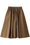WAIST GATHERED FLARED SKIRT マノフ/MANOF CAMEL